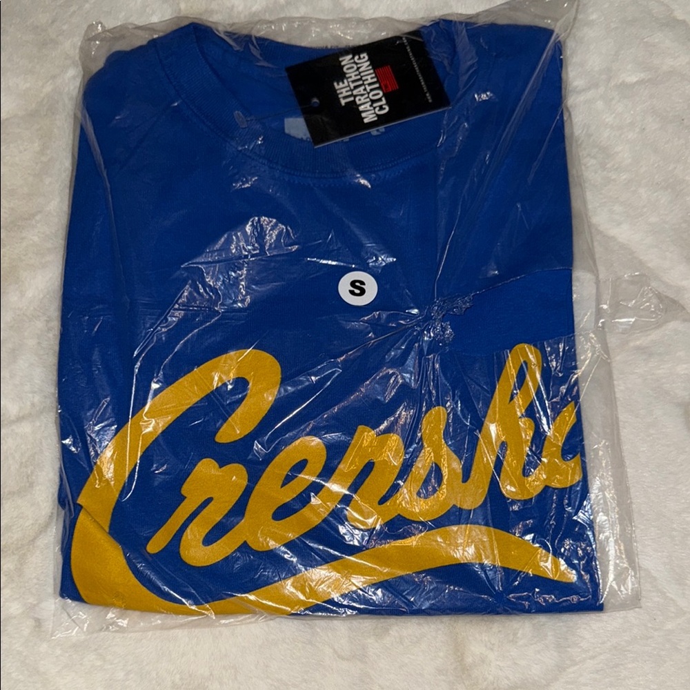 LIMITED EDITION CRENSHAW T-SHIRT - ROYAL/GOLD - Picture 2 of 3